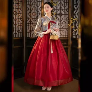 Women’s Traditional Korean Hanbok Dress Ancient Costume Performance Wedding Party Festival Dress