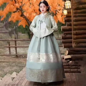 Women’s Traditional Korean Hanbok Princess Dress for Palace Travel and Classical Dance