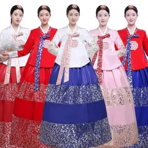 Women’s Traditional Korean Hanbok Wedding and National Dance Dress