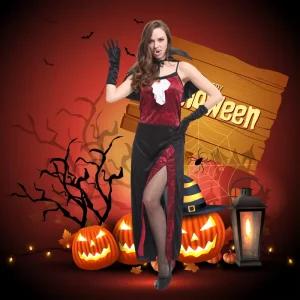 Women’s Vampire Princess Dress Costume for Halloween Cosplay