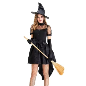 Women’s Wicked Witch Costume Black Fancy Dress