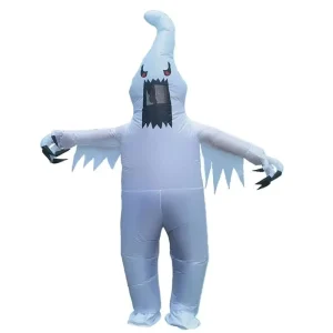 XL Adult Inflatable Ghost Mascot Costume for Children and Men