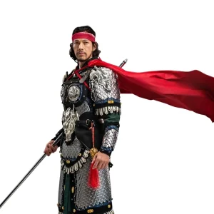 Zhao Yun Armored Cloak Chinese Armor Chinese Style COS Clothing Unisex Cape Hanfu Shawl Solid Pattern Adult Made in China