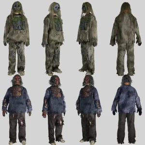 Zombie Horror Halloween Costume Props for Escape Rooms, Masquerade Parties, and Haunted Houses